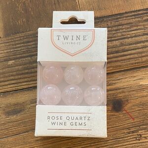 Rose Quartz Wine Gems - Pale Pink Set